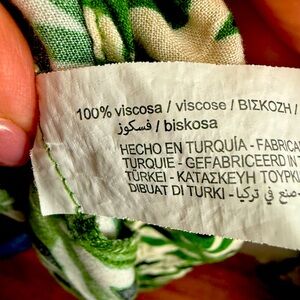 Zara Green and Cream Patterned Fabric